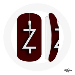 Ozarki 4. hooaja juhtmevaba hiire Z logo valge punane taust