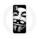 &Uuml;mbris Xiaomi Redmi Note 10 5G We Are Legion Anonymous Mask jaoks