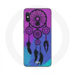 &Uuml;mbris Xiaomi Redmi Note 5 AI topeltkaamerale Dream Catcher, must sinine ja lilla taust
