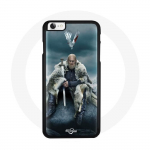 Iphone 5 Vikings Series 6. hooaja &uuml;mbris Ragnar Lothbroki logo V M&otilde;&otilde;k hall udu taust