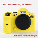 R6 silikoonist armor naha&uuml;mbris, korpuse kaitse, DSLR-kaamera kott, libisemisvastane tekstuur Canon EOS R6 Mark II R6II jaoks