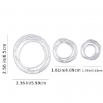 Ring 3tk/komplekt Metallist L&otilde;ikestantsid Scrapbooking H&otilde;bedane s&uuml;sinikteras Reljeef &Scaron;abloon Paber Albumikaartide valmistamine