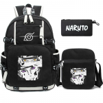 3 tk/komplekt Anime Naruto Uzumaki seljakott teismelise poisi t&uuml;drukule tagasi kooli seljakott Tudengite koolikott meeste naiste vaba aja reisikott