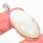 Natural Rainbow Moonstone Gemstone 925 Sterling Silver Pendant 1.85 q9o90