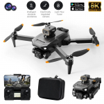 Uus P8 Pro 4K drooni takistuste v&auml;ltimise ESC kolme HD-kaameraga harjadeta mootoriga GPS kokkupandav neljakopteri kingitus Brushless GPS-1 Battery must