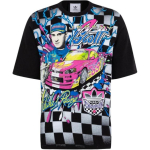 Adidas Originals X Jeremy Scott Ruuduline Tr&uuml;kiga L&uuml;hikeste Varrukatega Spordis&auml;rk Unisex Topp Must HG6512 S