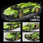 MOC 1:14 City Speed ​​Car Luksuslik v&otilde;idus&otilde;idus&otilde;iduk Super Racers Ehitusplokkidega Autoklotsid M&auml;nguasjad lastele Kingitus No Box