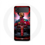 Coque Samsung Galaxy Z Flip4 Lewis Hamilton Ferrari officiel