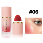 6 v&auml;rvi vedel p&otilde;sepuna n&auml;okontuuriv matt p&otilde;sepuna Multifunktsionaalne Easy Color p&otilde;sepuna siidine tekstuur &Otilde;rn kauakestev Rouge Blush huulepulk n&auml;omeik 06#