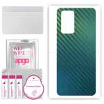 apgo Protective Skin Sticker for the back compatible with Wiko 10, Wrap Film, Foil, Vinyl - Pattern Carbon Chameleon CAKA1