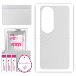 apgo Protective Skin Sticker for the back compatible with Oppo Reno10 Pro Plus PHU110, Wrap Film, Foil, Vinyl - Pattern Transparent Carbon