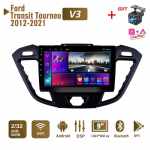 Androidi autoraadio stereo Ford Transit Tourneo Custom 2012-2021 jaoks, 2-dineline multimeedia Carplay navigeerimisseade, autoraadio GPS WIFI peaseade 4+64 GB 2+32GB