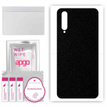 apgo Protective Skin Sticker for the back compatible with vivo iQOO Pro 5G, Wrap Film, Foil, Vinyl - Pattern Matte Black