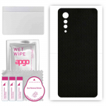 apgo Protective Skin Sticker for the back compatible with LG Velvet 5G UW, Wrap Film, Foil, Vinyl - Pattern Matrix