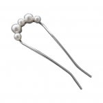 Elegantne Faux Pearl libisemisvastane pikad paksud juuksed updo bun metallist U-kujulised juuksed kuldne