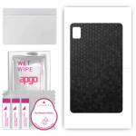 apgo skin sticker film foil vinyl for the BACK compatible with Realme Pad X, scratch-resistant, easy to install - Black Honeycomb