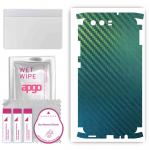 apgo Protective Skin Sticker for the back+sides compatible with Huawei P10, Full Wrap Film, Foil, Vinyl - Pattern Carbon Chameleon CAKA1