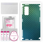 apgo Protective Skin Sticker for the back+sides compatible with Xiaomi Poco F4 GT, Full Wrap Film, Foil, Vinyl - Pattern Carbon Chameleon CAKA1
