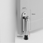 Teleskoopiline uksekork, vedruga koormatud raskeveokite metallist kork, reguleeritav asend koos jalgpiduri kiiludega ukse p&otilde;hja&otilde;mbluse jaoks 1pcs