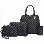 Elegantne ja elegantne Messenger kott &Uuml;he &otilde;laga kott Nahast Pu naiste reisik&auml;ekott Retro neljaosaline komplekt 25x25x12cm sinine