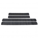 4 tk s&uuml;sinikkiust tekstuuriga l&auml;vepaku kleebised isekleepuvad tugeva kleepumisega veekindlad auto l&auml;ve kleebised must