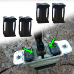 4 tk autoukse kontrollrihma paranduskomplekti kork FR/FL-RR/RL Hyundai ACCENT jaoks (I, II, IV), X3; LC; RB 1995 1996 1997 1998&ndash;2017