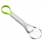 Avokaado noa vidin roostevabast terasest l&otilde;ikur K&ouml;&ouml;gividinad puuviljade l&otilde;ikamiseks k&otilde;ik k&ouml;&ouml;gi ja kodu jaoks m&otilde;eldud draakoni puuvilja viilud