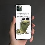 Kermit naljakas meem pehme silikoonklaas telefoni &uuml;mbrise &uuml;mbris iPhone 6 6S 7 8 Plus X XR XS 11 Pro Max jaoks iPhone 6 6s&Soft Silicone case