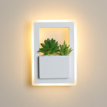 Ristk&uuml;lik 220x150mm 11W Moodne LED &ouml;&ouml;kapi seinavalgusti valge v&auml;rvi taime led seinavalgustitega magamistoa elutoa seinalambile Cool white