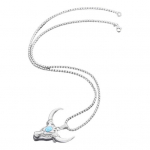 H&auml;rjapea ripats meeste kaelakee pikk kett Retro punk kampsun kaelakee Cosplay ehted