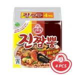 Ottogi v&uuml;rtsikas mereandide ramen/Jin-Jjamg-Bbong pakk 130g x 4 (2 Valikud) 4PCS