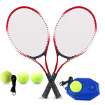 Laste tennisereketid koos tennisepallitennisetreeneriga algajatele lastele