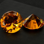 8 v&auml;rvi kristall-teemandikujuline paberkaaluline dekoratiivne l&otilde;igatud klaas, hiiglaslik kalliskivi pulmakontori t&ouml;&ouml;laua ornament s&uuml;nnip&auml;evakingitused 30mm merevaigukollane