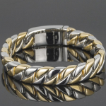 Luksuslik kullav&auml;rvi k&auml;ev&otilde;ru Meeste s&otilde;prus Meeste k&auml;ev&otilde;rud Metallist roostevabast terasest k&auml;ev&otilde;rud K&auml;es Ehted Kingitused poiss-s&otilde;brale 18CM kuld/h&otilde;be