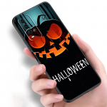 Halloween Happy Holiday Cat k&otilde;rvits telefoni&uuml;mbris Xiaomi Redmi Note 11 10 9 8 Pro 11T 10T 10S 9S 8T 9 9A 9C 9T must pehme kate Redmi 9
