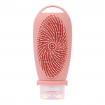 Silikoonist reisipudel 50 ml, reisipudel harjaga k&auml;sipagasi vedelike t&auml;itmiseks, lekkekindel, reisikosmeetika pudel, konteiner One Size