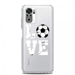 Jalgpalli telefoni&uuml;mbris Xiaomi Redmi Note 12 Plus 10C 10 11 9 8 Pro 9S 7 8T 9T 9A 9C 5G pehme silikoonist l&auml;bipaistva kattega kaitseraua jaoks Redmi 9