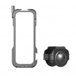 Action Camera Video Cage kaitseraam P&otilde;rutuskindel l&ouml;&ouml;gikindel Kergesti paigaldatav metallist kaitseraam Kaamera puuri tarvikud Insta360 X4 jaoks