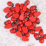 100 tk/kott Puidust lepatriinu kleebis Lastele, maalitud isetehtud k&auml;sit&ouml;&ouml; lepatriinu