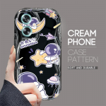 Armas koomiksimustriga kreemjas tekstuuriga korpus, lainelise servaga pehme silikoonkaanega telefoni&uuml;mbris OPPO Reno Realme jaoks Realme 6S must