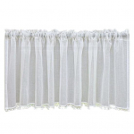 Youshengi aknapaneel l&auml;bipaistev tuttidega Pestav pol&uuml;esterklaasuks L&uuml;hikesed kardinad Kodukaunistus 145*45cm valge