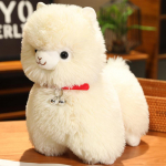 Armas ja imeline Alpaca Doll Palus m&auml;nguasi V&auml;ike lambanukk 25cm（0.2kg） valge