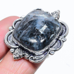 Natural Larvikite Stone Gemstone 925 Sterling Silver Gift Ring Size 10 r1e95