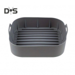 Silikoonist &otilde;hufrit&uuml;&uuml;ri k&uuml;psetuspann k&auml;epidemetega Mittekleepuvad korduvkasutatavad nelinurksed Airfryeri vooderdised Korv 4&ndash;6 QT &otilde;hufrit&uuml;&uuml;ri tarvikutele &uuml;htlaseks kuumutamiseks Square hall