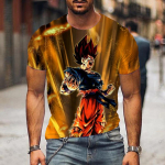 2024 Dragon Ball Z &Uuml;lem&otilde;&otilde;duline Meeste T-s&auml;rk Meeste T-s&auml;rk Trend Goku Laste Vegeta R&otilde;ivad L&uuml;hikeste varrukatega XL