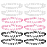 ZS 12 tk Vintage Veniv Choker Kaelakee Daam T&uuml;druk T&auml;toveering Choker Kaelakee Punk Retro Gooti Elastne Kaelakee Naistele