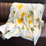 Elegantse lilleprintiga pikk sall, kerge naiste sall &ndash; ideaalne s&uuml;nnip&auml;evakingitus, mitteelastne, kootud, dekoratiivne v&auml;ljas&otilde;itudeks 90*180cm