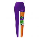 Halloweeni s&auml;&auml;rised, keskmise k&otilde;rgusega elastne v&ouml;&ouml;koht Skinny Fit Patchwork v&auml;rvilised p&otilde;hjap&uuml;ksid T&uuml;drukute Cosplay riietus sukkp&uuml;ksid XL