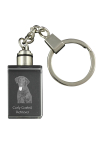 Curly Coated Retriever - Crystal key ring with dog photo, illuminated key ring, unique gift by Art-Dog brand