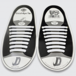 Meeste silikoon 16tk/komplekt elastne Sport mitmev&auml;rviline Naised Teismelised Poisid T&uuml;drukud Kingapaelad &Otilde;rnad Ehted valge